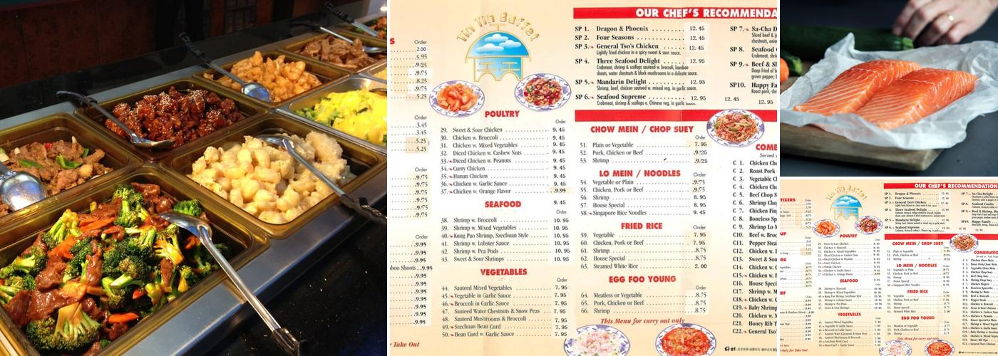 Tin Tin Buffet Menu