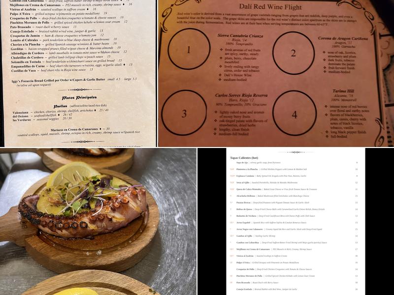 Dali Menu