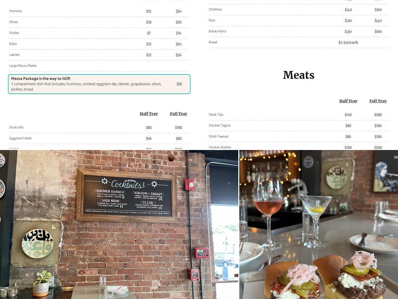 Moona Menu