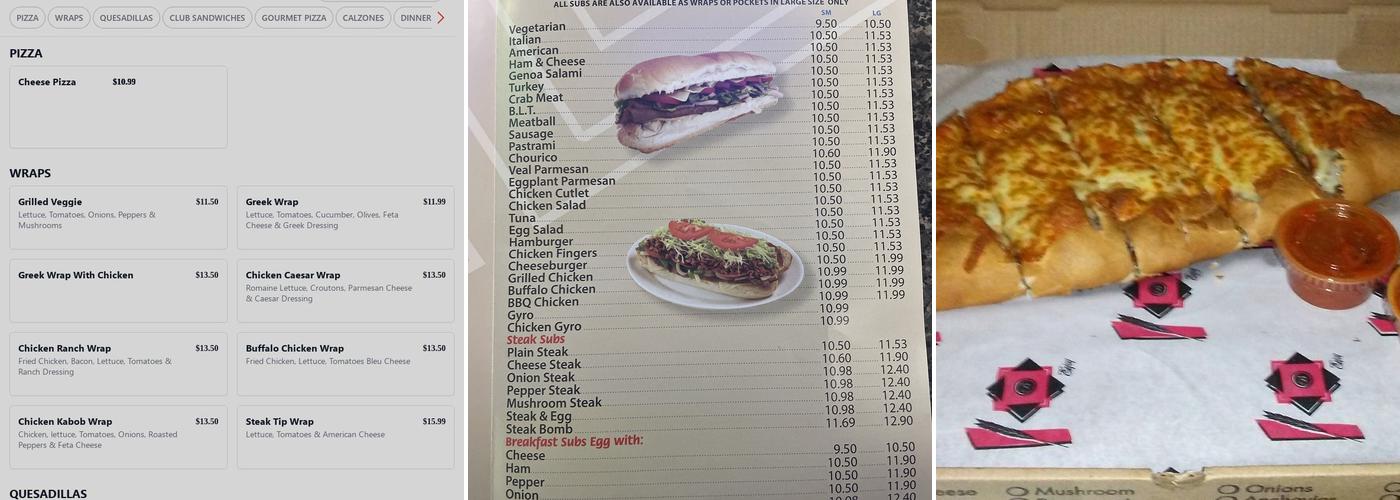 Pizza Time Fallrive Menu