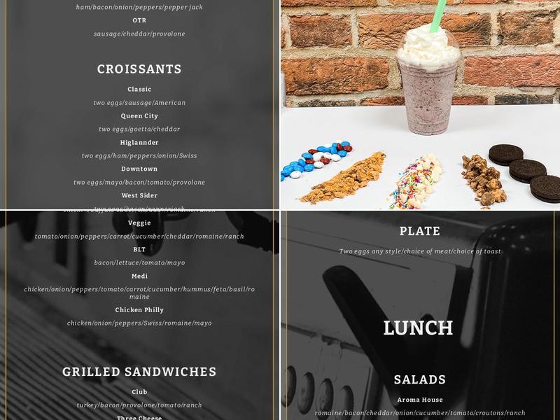 Aroma's Java Cafe Menu