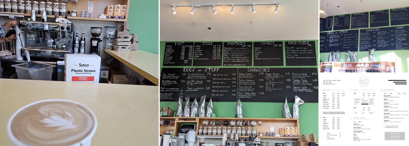 Green Bean Menu