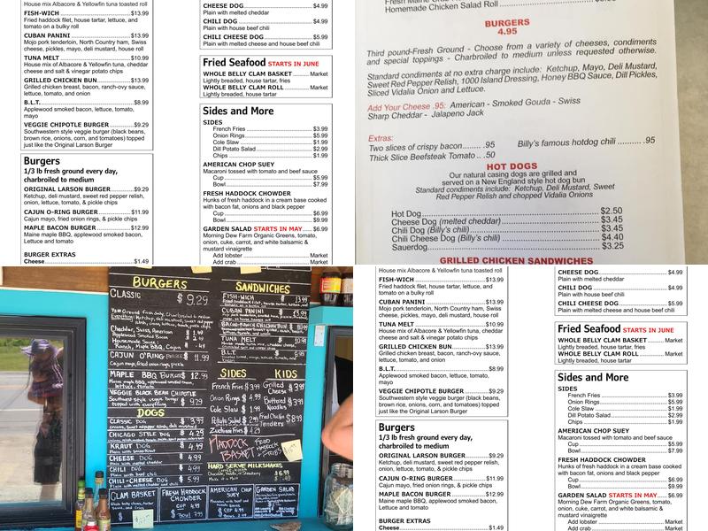 Larson's Lunch Box Menu