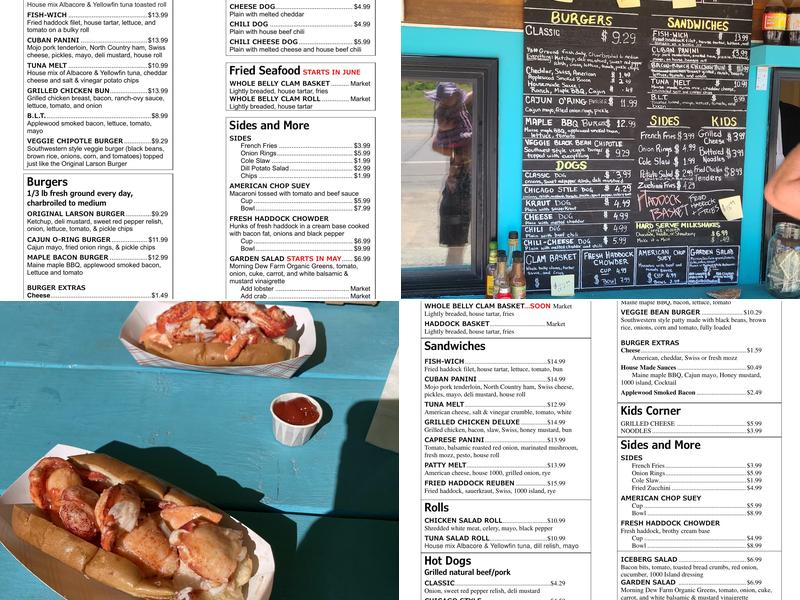 Larson's Lunch Box Menu