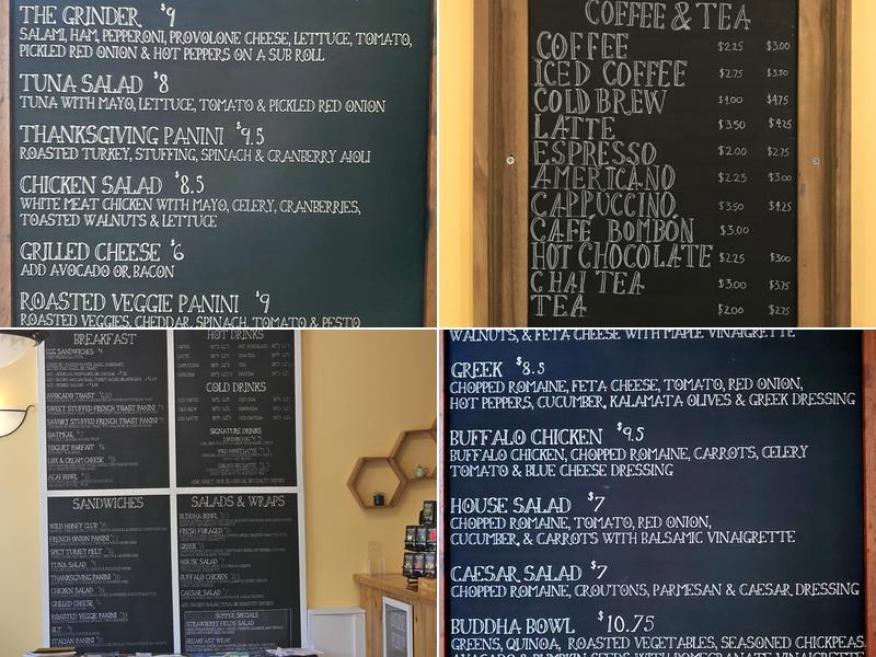 Wild Honey Café Menu