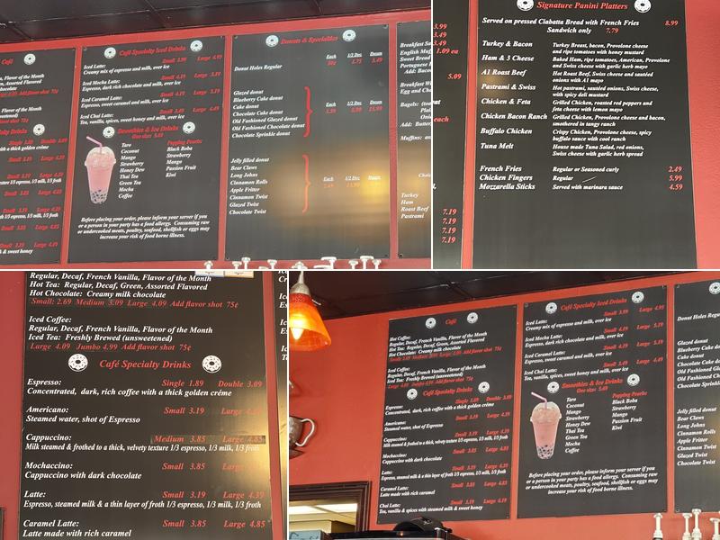 The Rise Cafe Menu