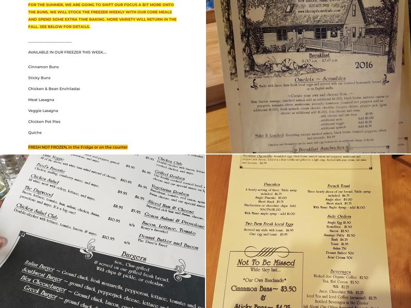 Starboard Cafe Menu