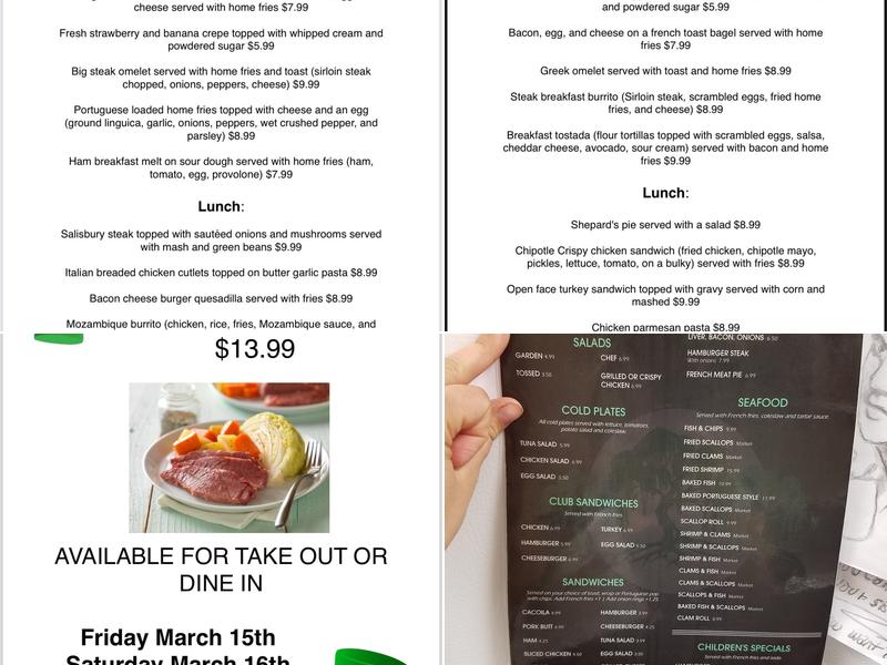 Willow Tree Restaurant Menu