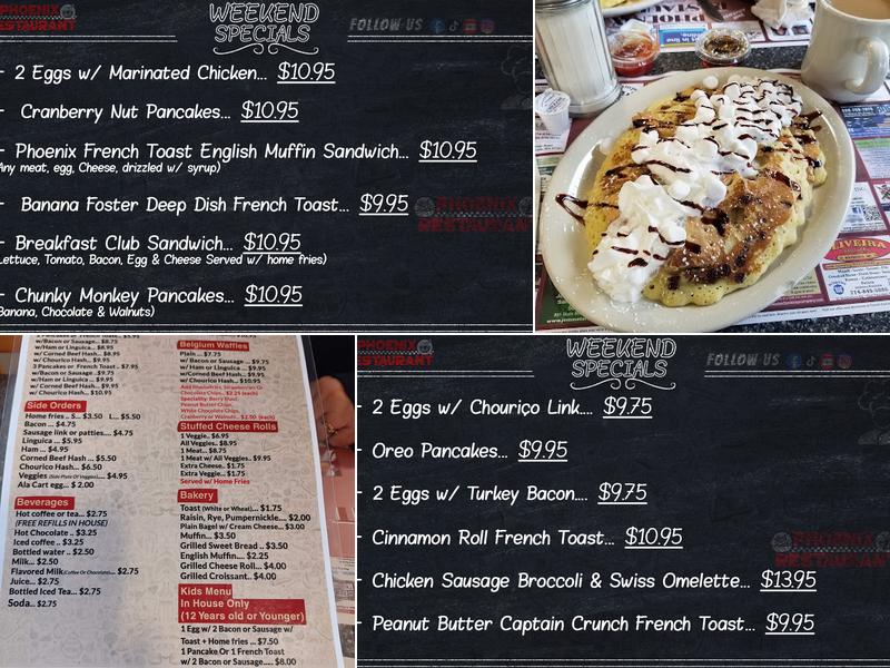 Just Another Phoenix Restaurant Menu
