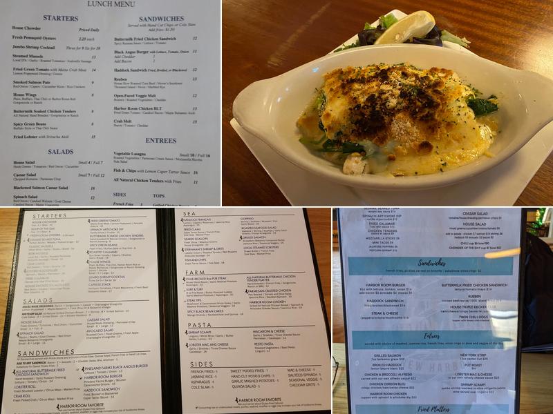 The Harbor Room Restaurant Menu