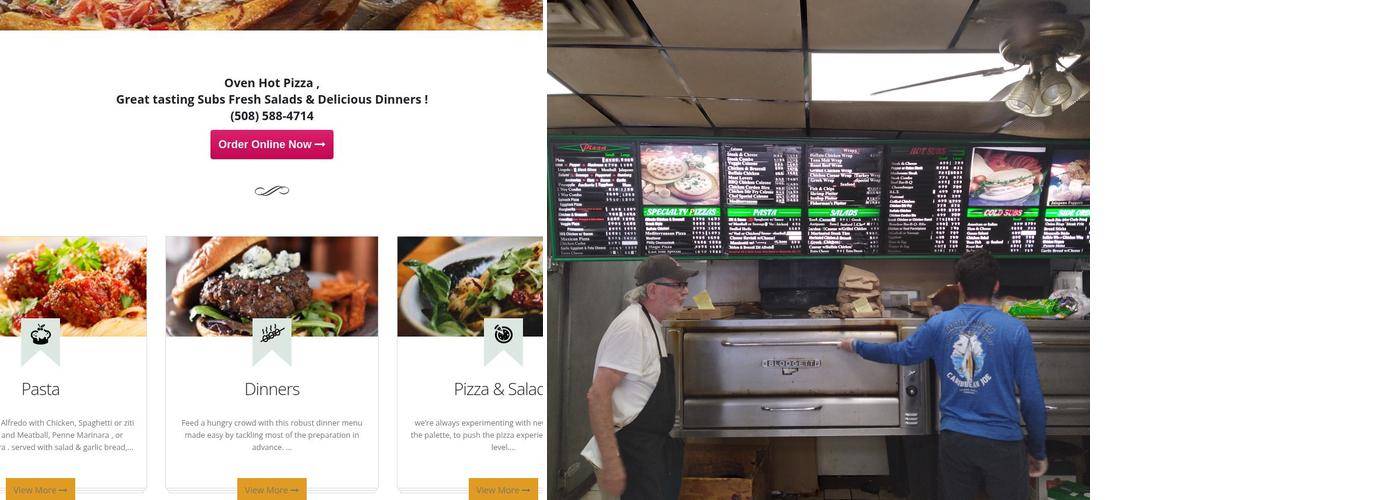 Panorama Pizza Menu