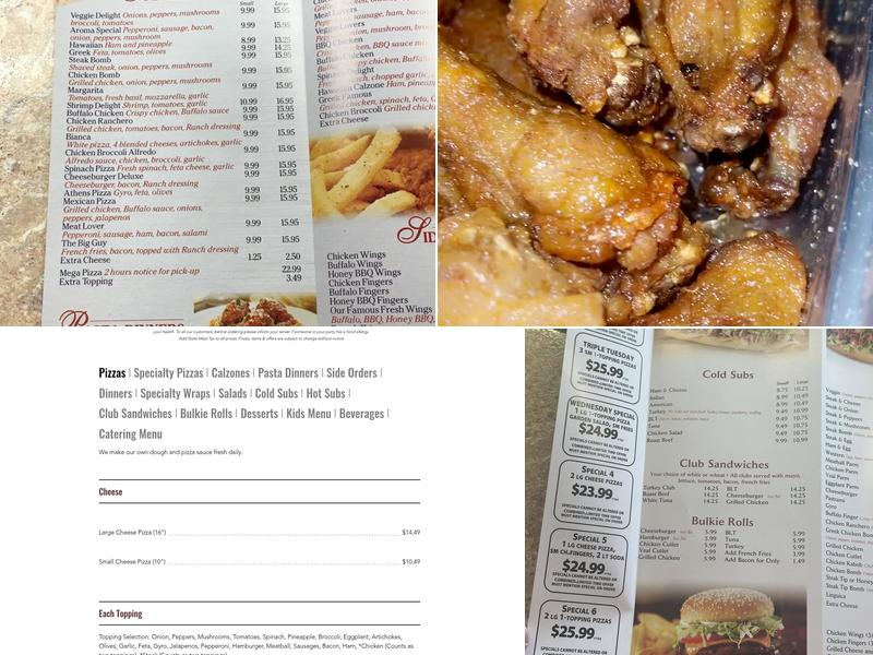 Aroma Pizza and Grill Menu