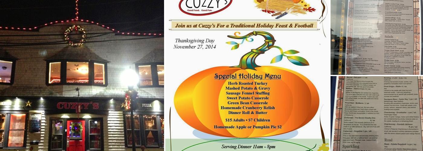 Cuzzy's Restaurant Menu