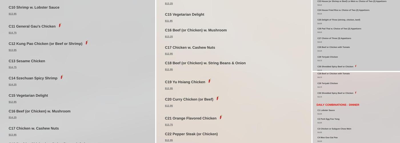 Shabu Lee Menu