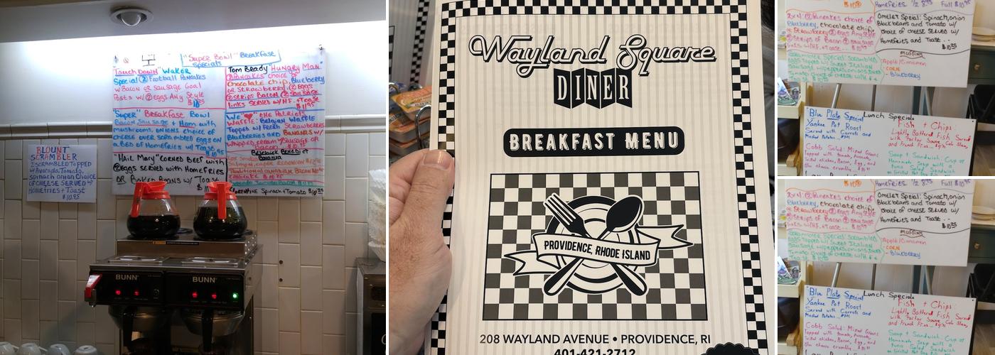 Wayland Square Diner Menu