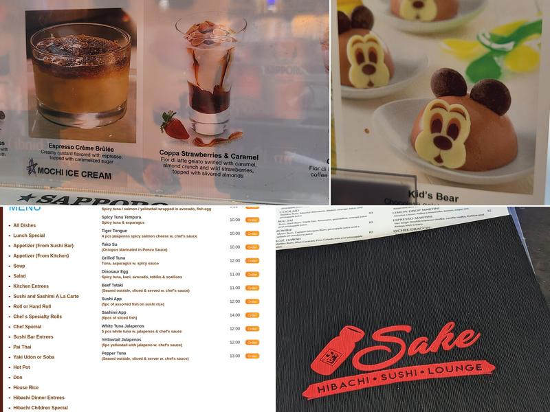 Sake Steak House Menu