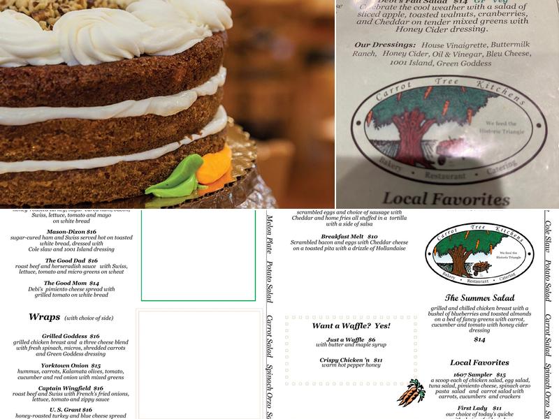 Carrot Tree Kitchens Menu