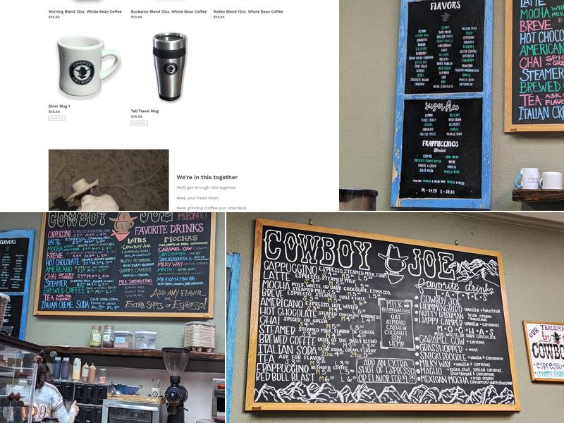 Cowboy Joe Downtown Menu