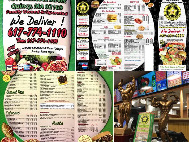 Brother's Roast Beef & Pizza Menu