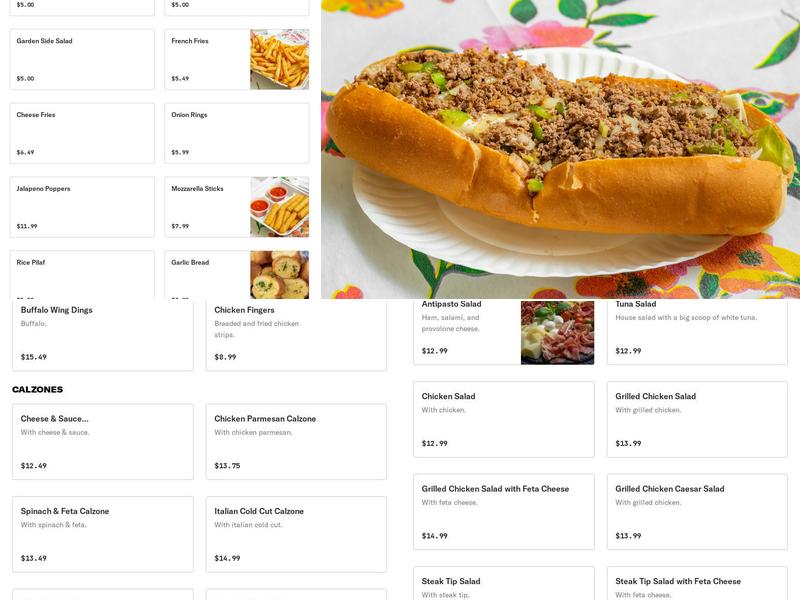 Matteo's Pizza & Subs Menu