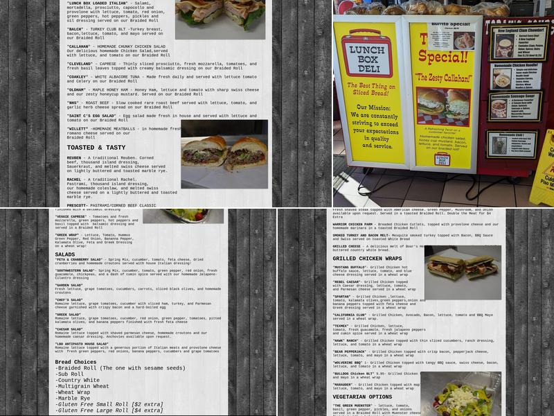 Lunch Box Deli Menu