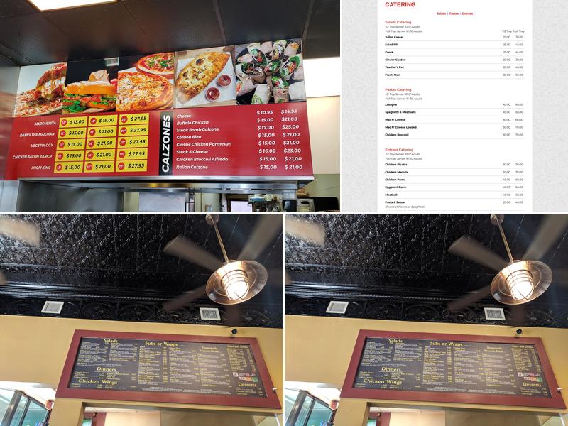 Schoolhouse Pizza Menu