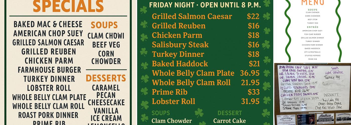 Mckays Breakfast & Lunch Menu