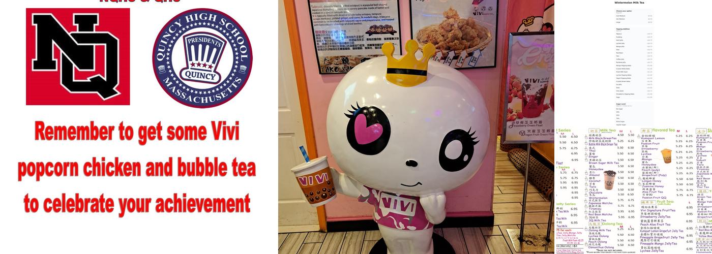 Vivi Bubble Tea Cafe Quincy Menu