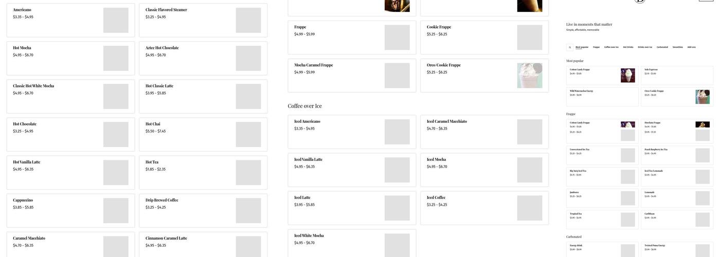 Di Amici Coffee Shop Menu