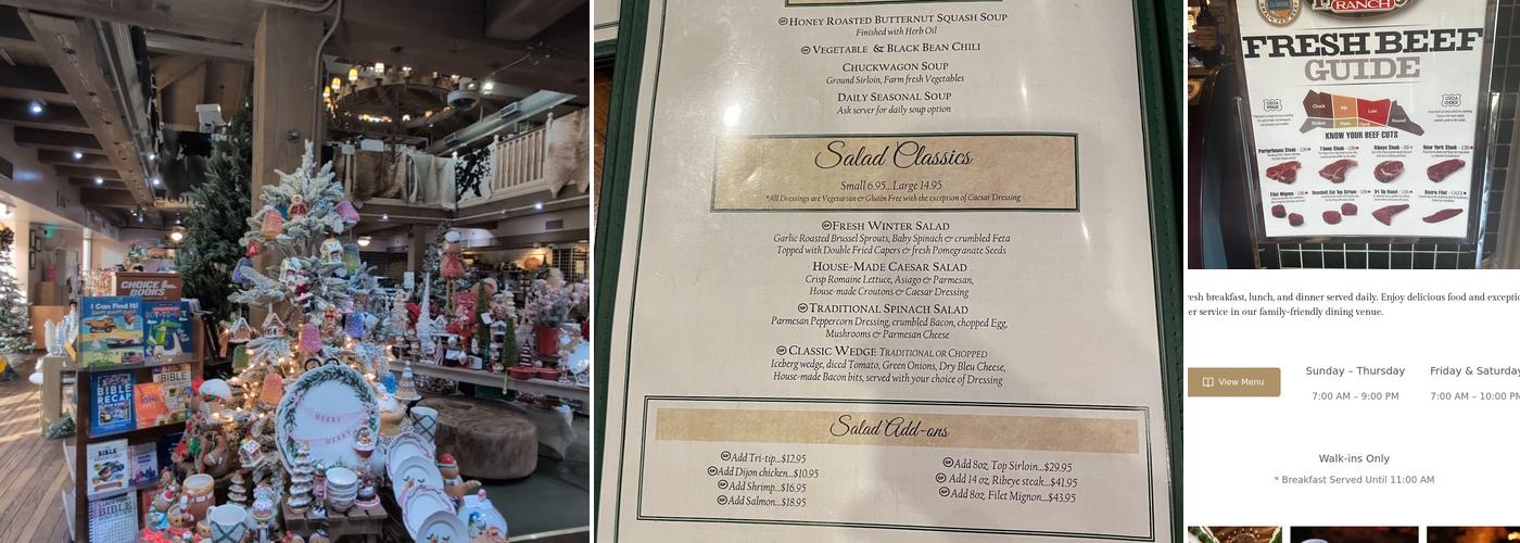 Harris Ranch Resort Menu