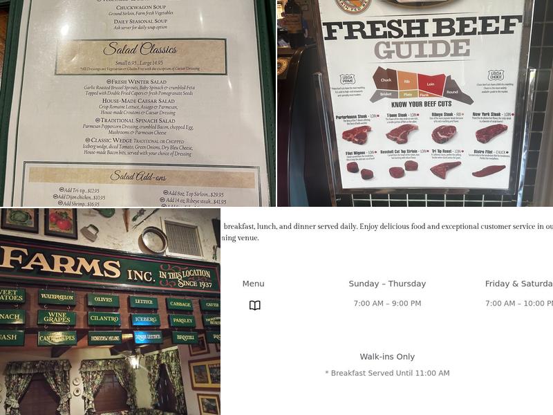 Harris Ranch Resort Menu