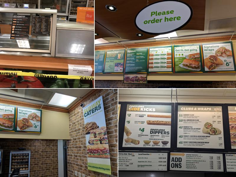 Subway Menu