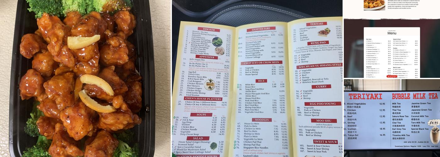 Chen's Fine Asian Cuisine Menu