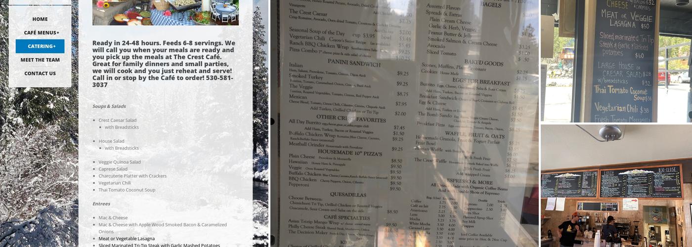 Crest Cafe & Catering Menu