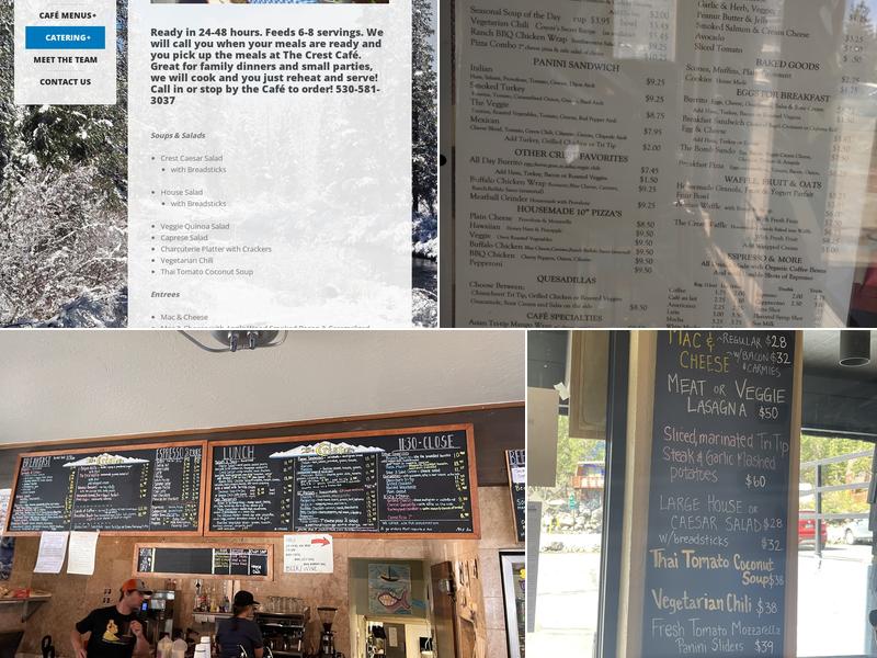 Crest Cafe & Catering Menu