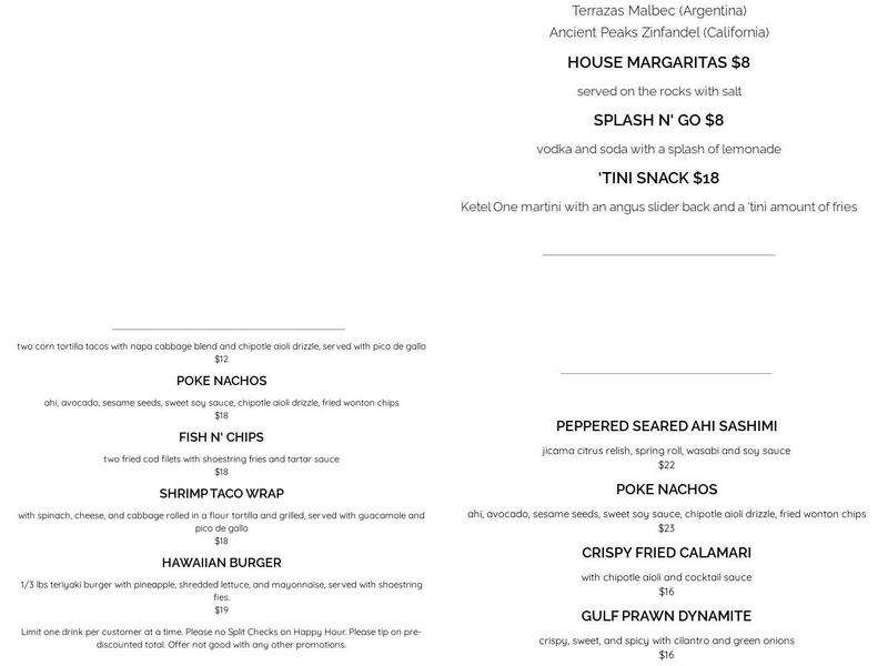 River Grill Menu