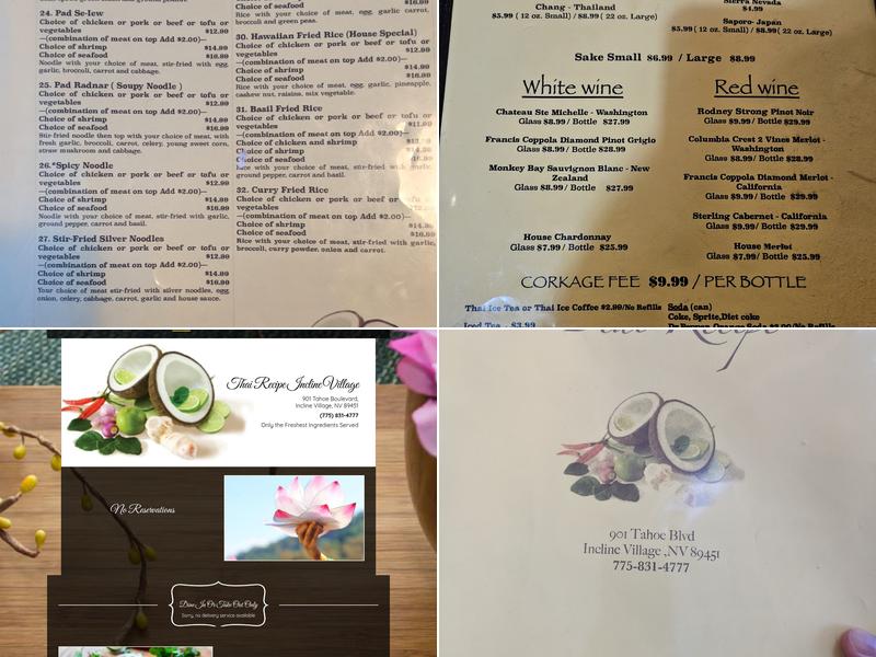 Thai Recipe Menu