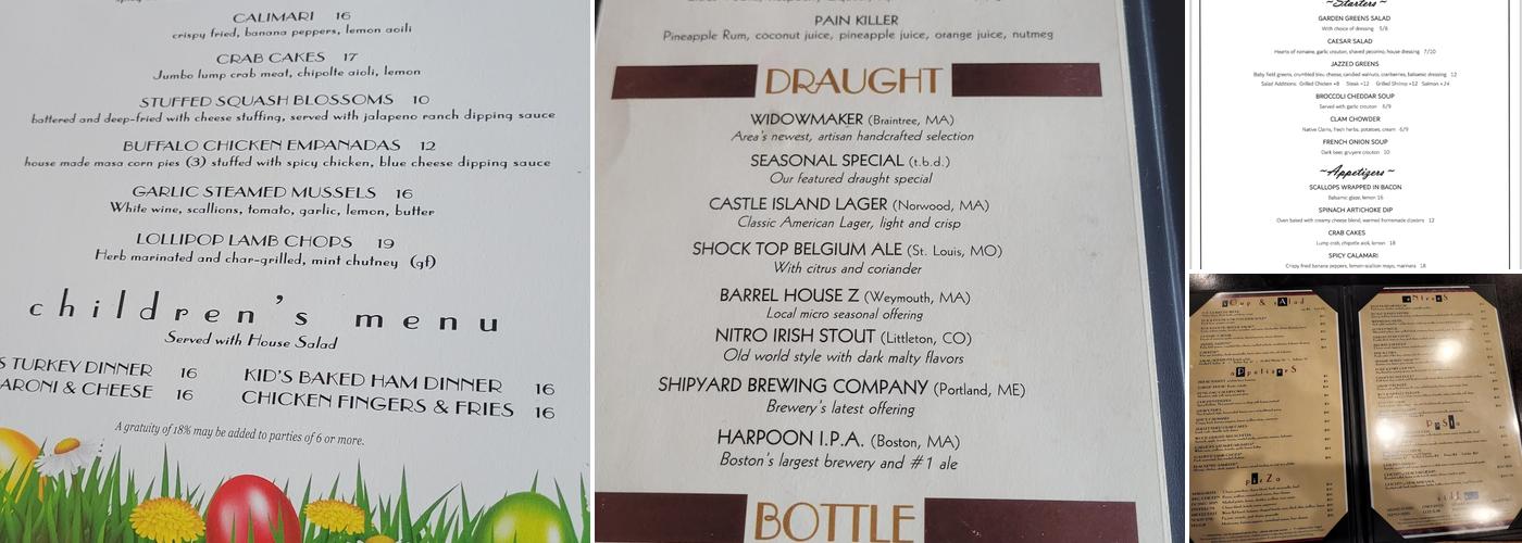 Fox and Hound Tavern Menu