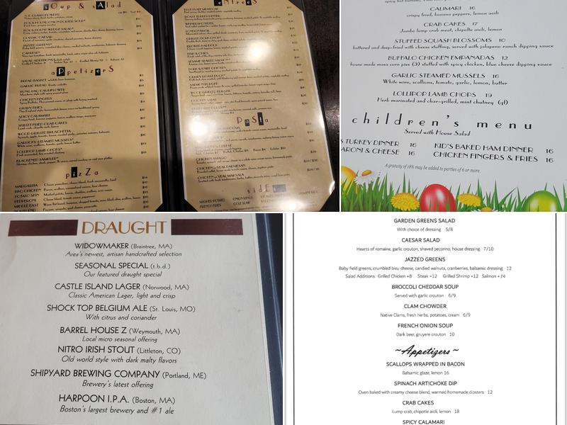 Fox and Hound Tavern Menu