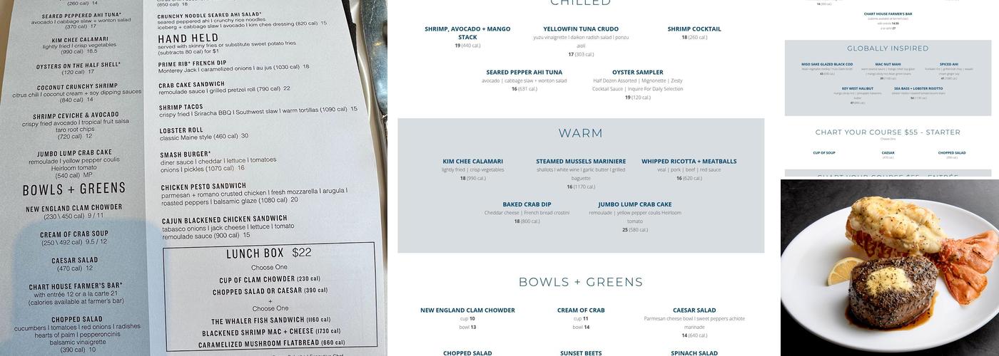 Chart House Menu
