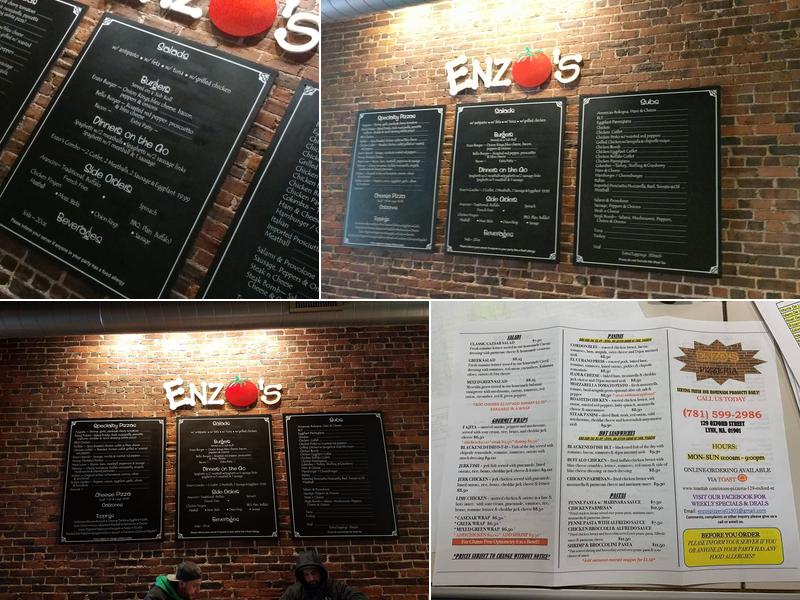 Enzo's Pizzeria Menu