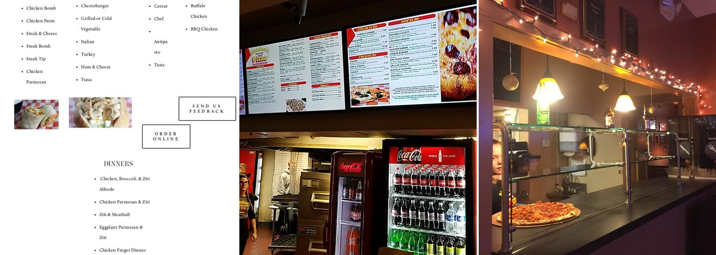Mandee's Pizza Menu