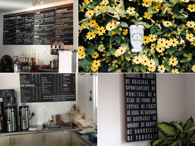 Java Earth Coffee North PB Menu