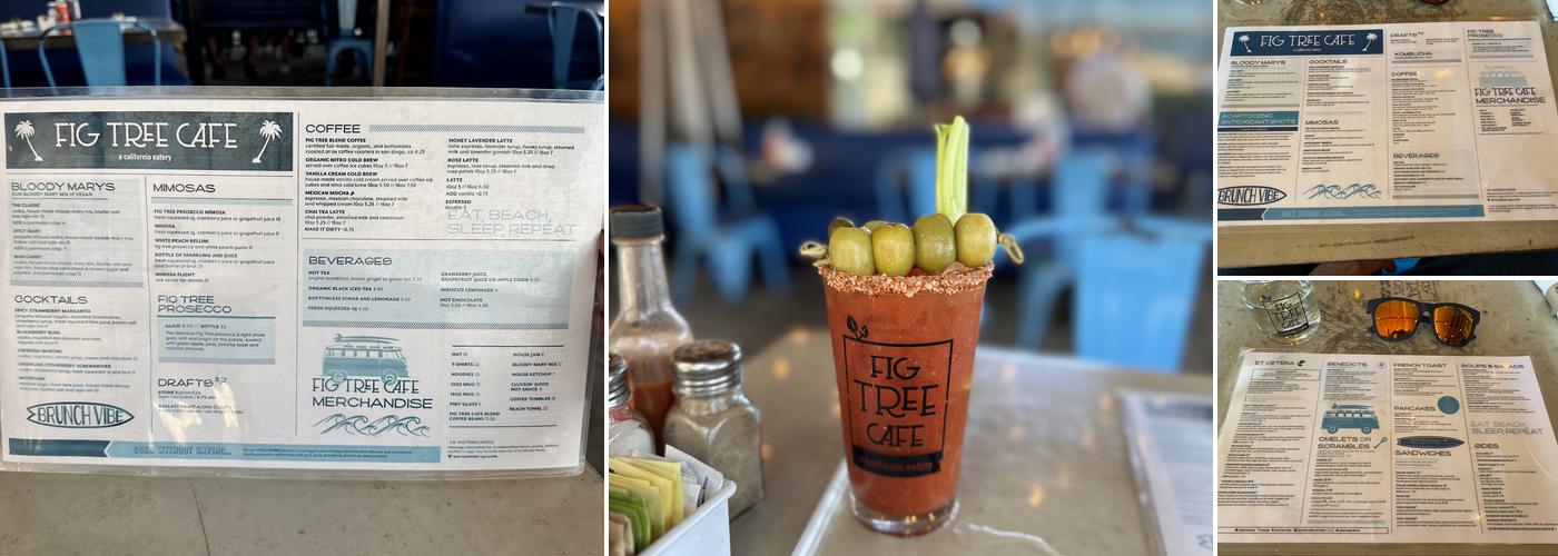 Fig Tree Cafe Pacific Beach Menu