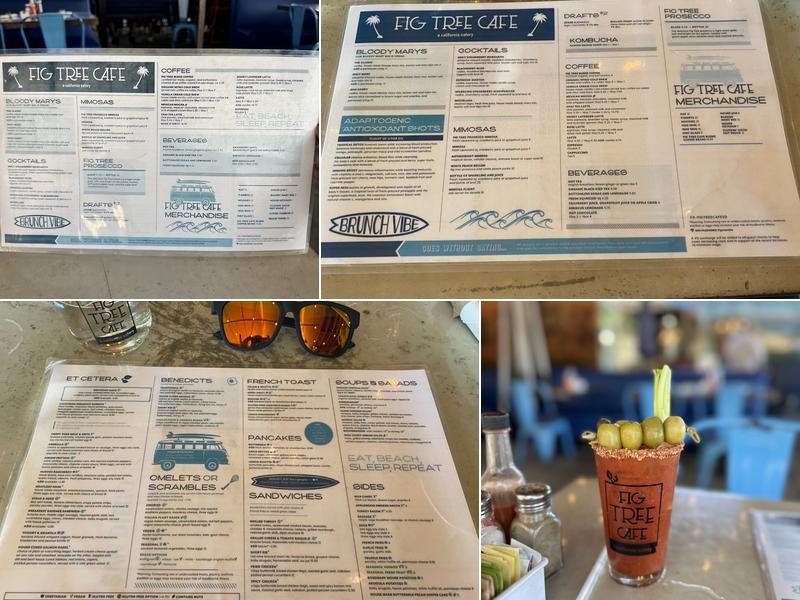 Fig Tree Cafe Pacific Beach Menu