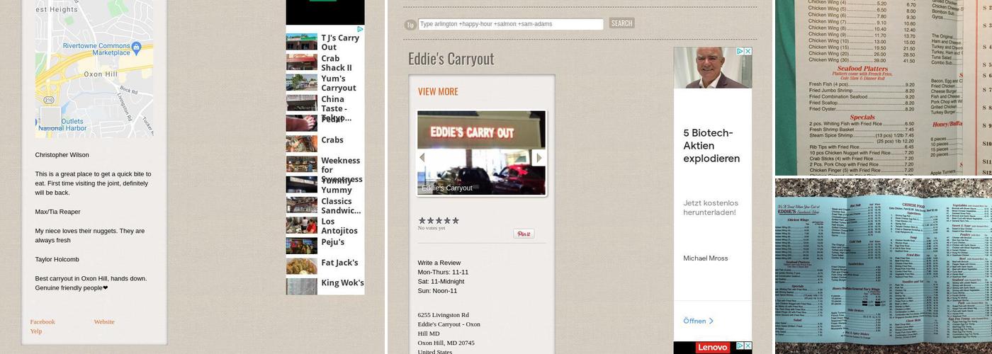 Eddie's Carry Out LLC Menu