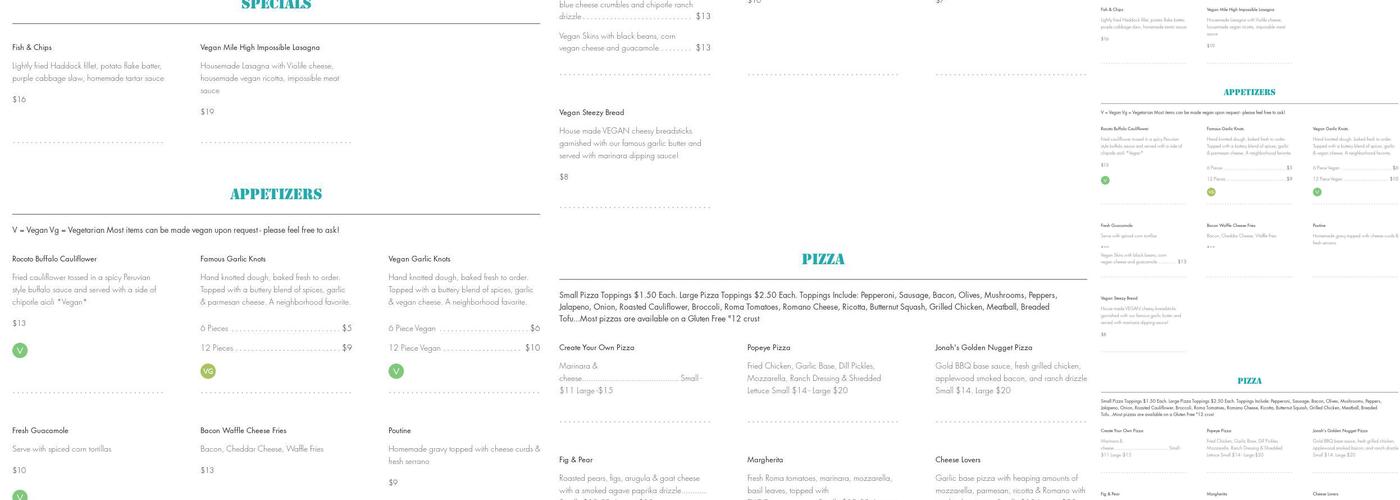 Eat at Jumbos - The Original Menu