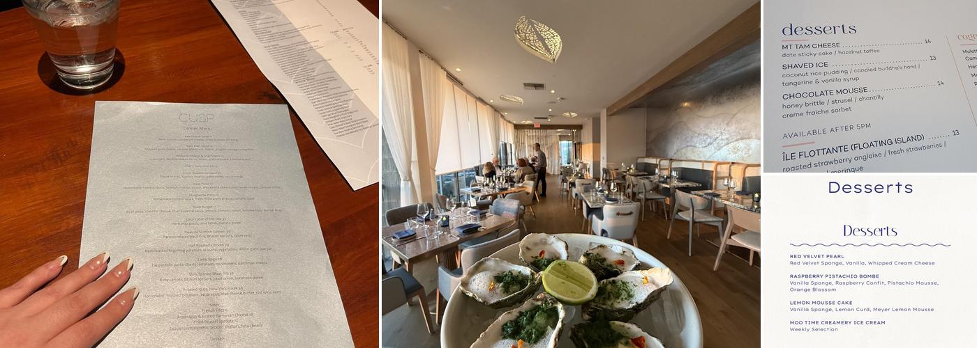 Sea & Sky Menu