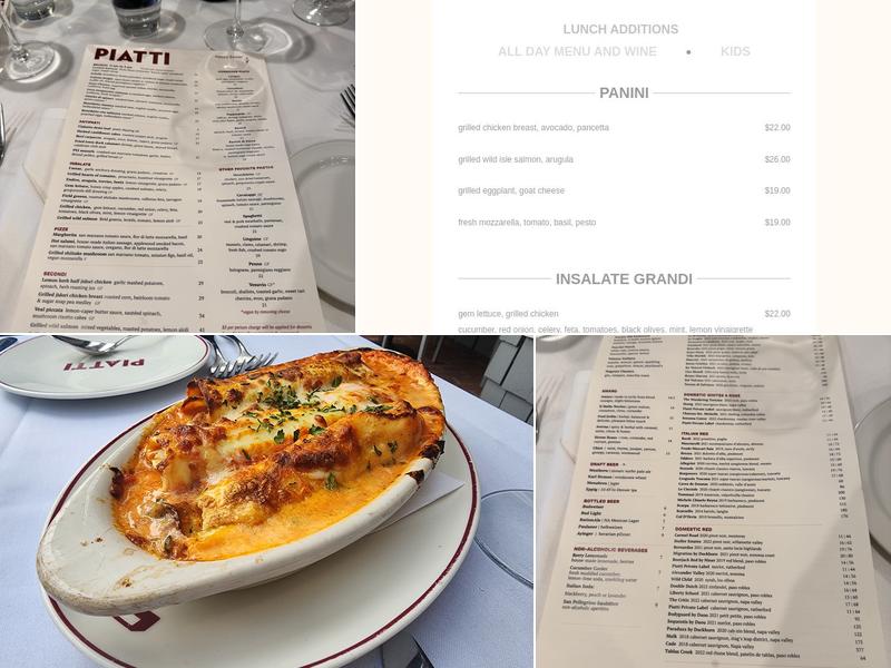 Piatti Menu