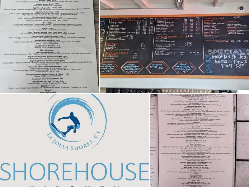 Shorehouse Kitchen Menu